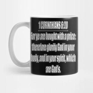 Bible Verse 1 Corinthians 6:20 Mug